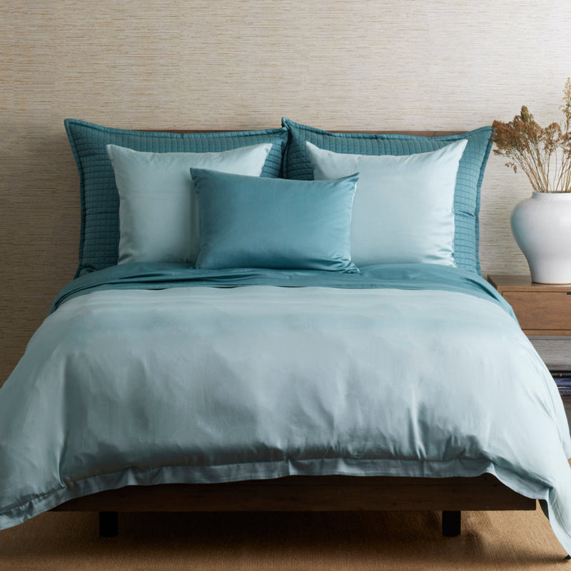 Ensemble de draps TENCEL Ready-to-Bed, Ensemble de draps pour grand lit avec 2 taies d'or, Caraïbes