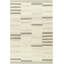 Tapis rayé en laine touffeté à la main Donavan ivoire / gris-86290029