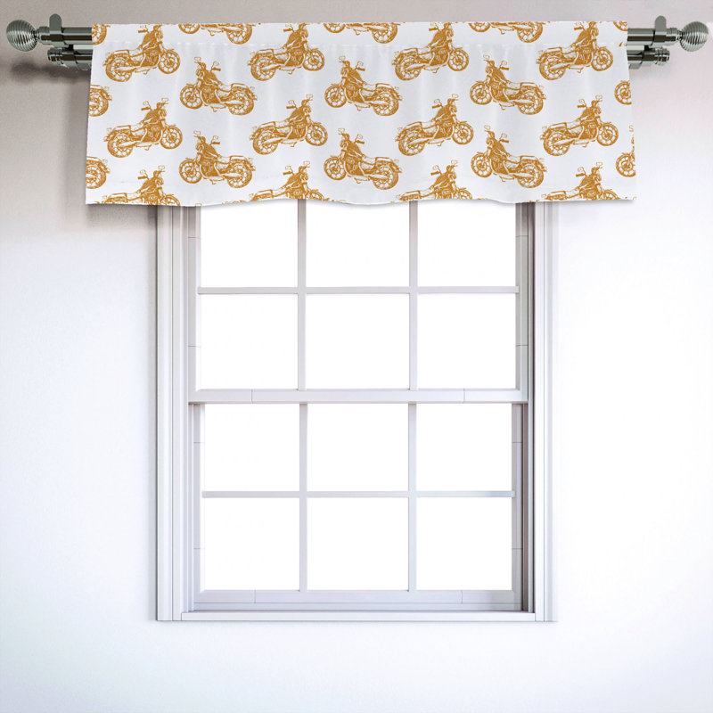 Sateen Ruffled Window Valance