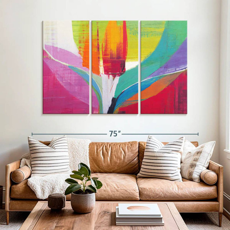 Avery Tulip Abstract, 42" H x 65" W