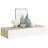 vidaXL Wall Drawer Shelves 2 pcs Oak and White 60x23,5x3.9 " MDF-1879326261