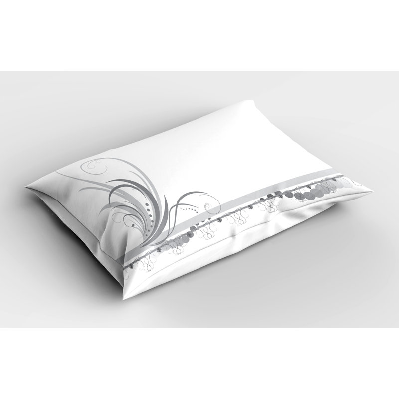 Ensemble de 2 taies décoratives Ambesonne Grey gris pâle 26 po x 20 po