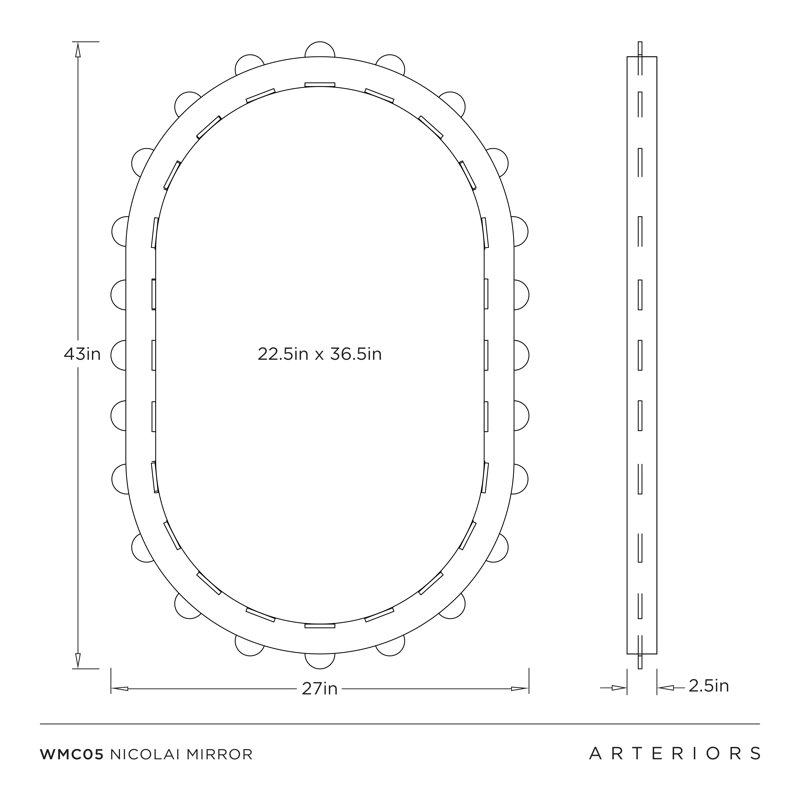 Nicolai Oval Mirror
