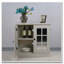 Buffet de rangement avec 2 portes décoratives en miroir et tablette réglable pour la salle à manger-201152568