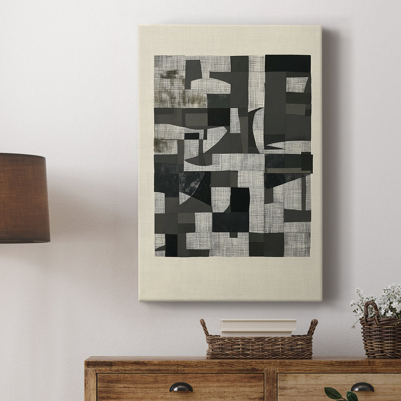 Série ABSTRACT DCCDXCI - Cavas de galerie sur mesure, H 18 po x l 12 po