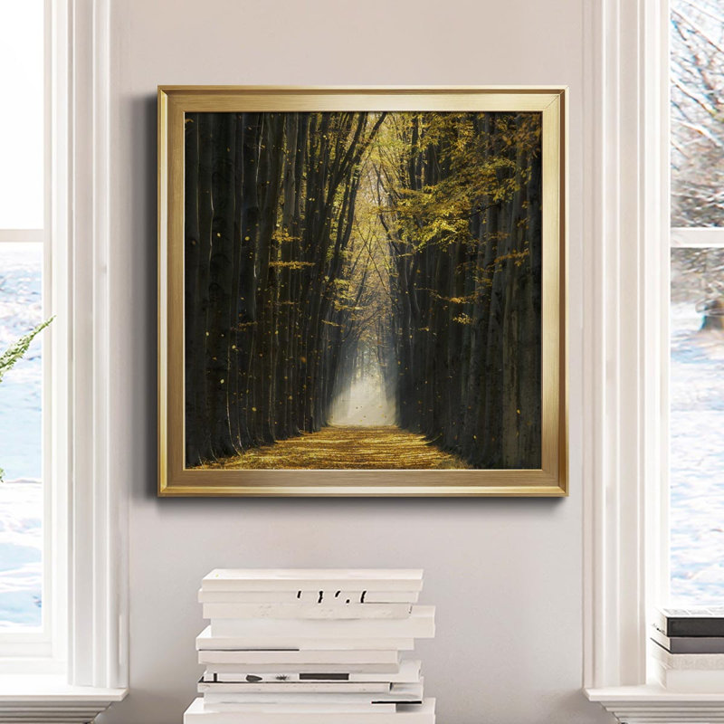 «Fall Kicks In», reproduction de photo sur toile encadrée, Or, H 30,5 po x l 30,5 po x P 1,5 po