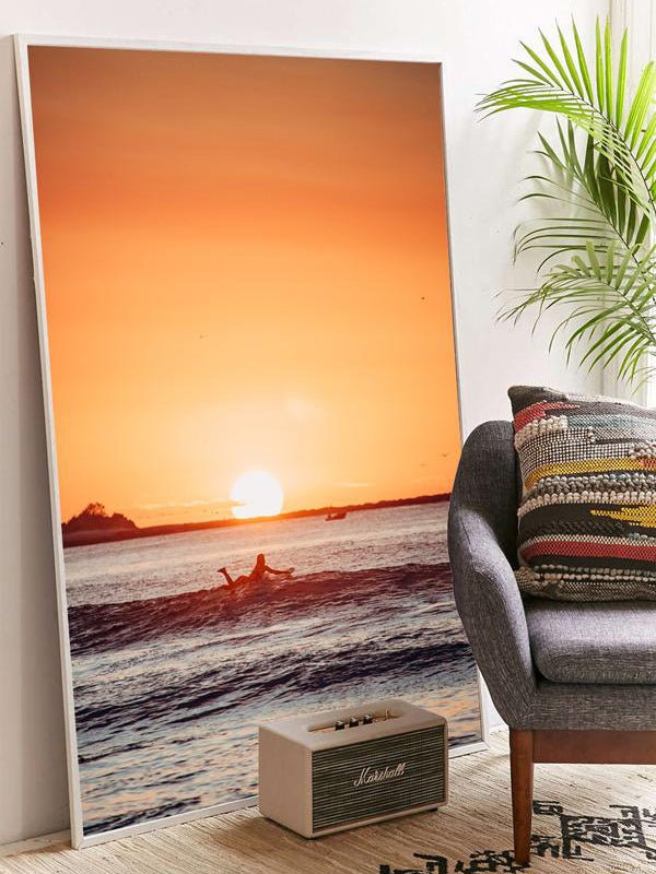 The Girl and the Water Framed Photographic Print Canvas, 24" H x 18" W x 1.25" D, Wrapped Canvas