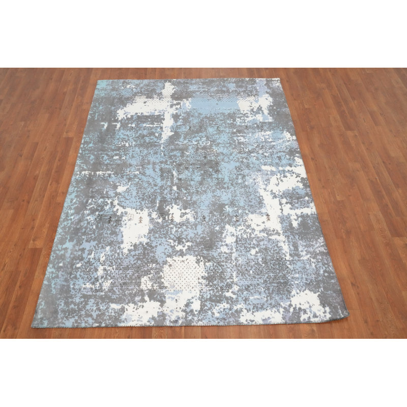 Handmade Abstract Oriental Rug 5x7