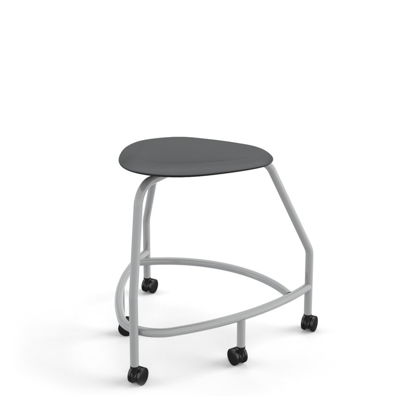 Chaise 360, roulettes rigides, Black, 24", Roulettes rigides
