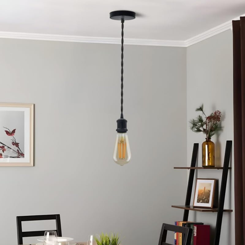 Annahy 1 - Light Single Pendant, Black