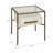 22" Azamara Real Hide Accent Table