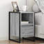 39.5cm W Manufactured Wood Bedside Table-774987308