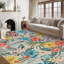 Tapis de salon : Tapis bohème lavable à motif floral pour salon-1485206337-1485206338