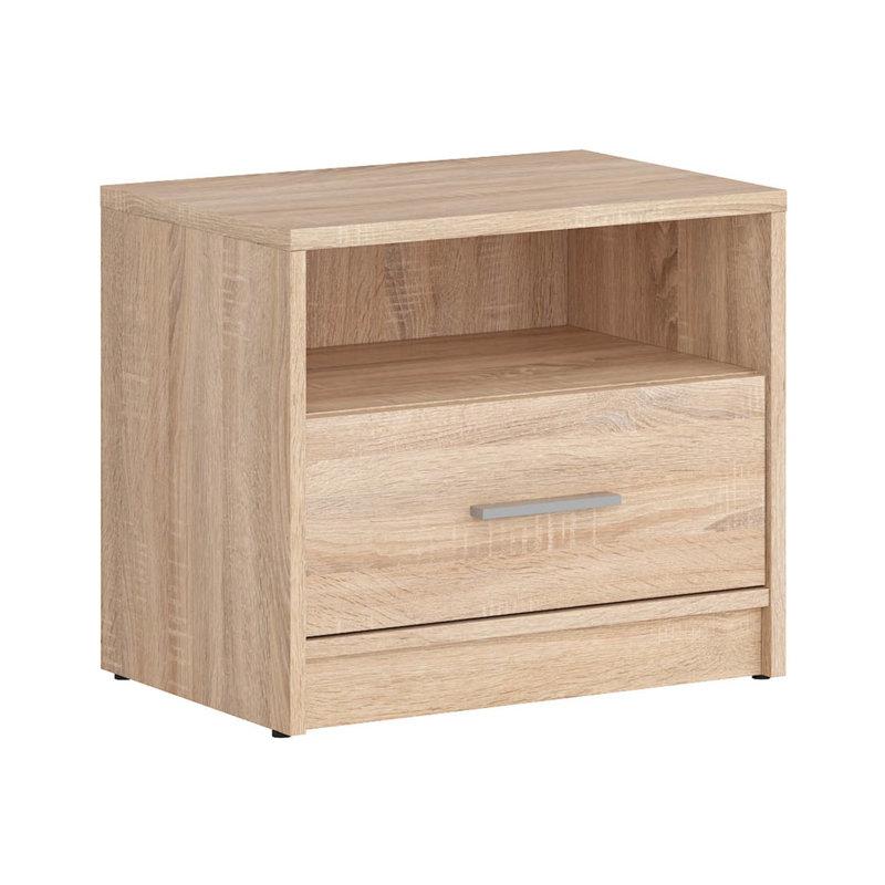 50 cm W Bedside Table, Oak Sonoma