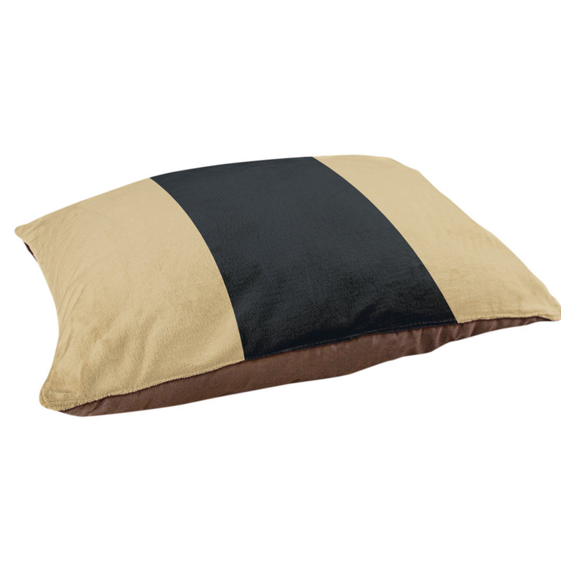 Coussin Detroit, Petit (l 28 po x P 18 po x H 6 po), Gold/Black