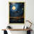 Impression dorée sur toile encadrée