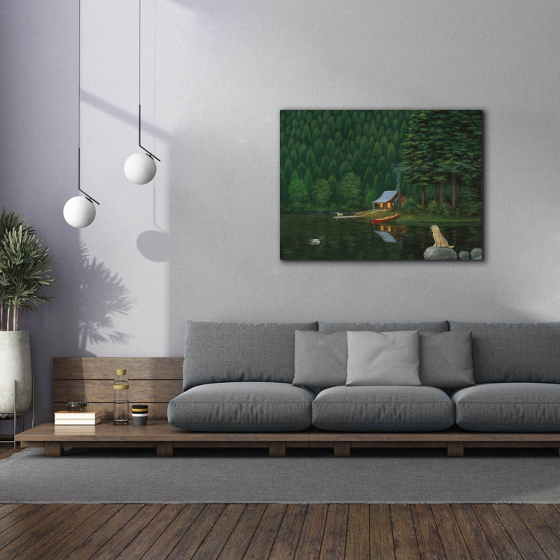 «Happy Place 2» par James Wiens, art mural sur toile, H 40 po x l 54 po
