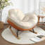 Chaise berçante moderne rembourrée-102145086