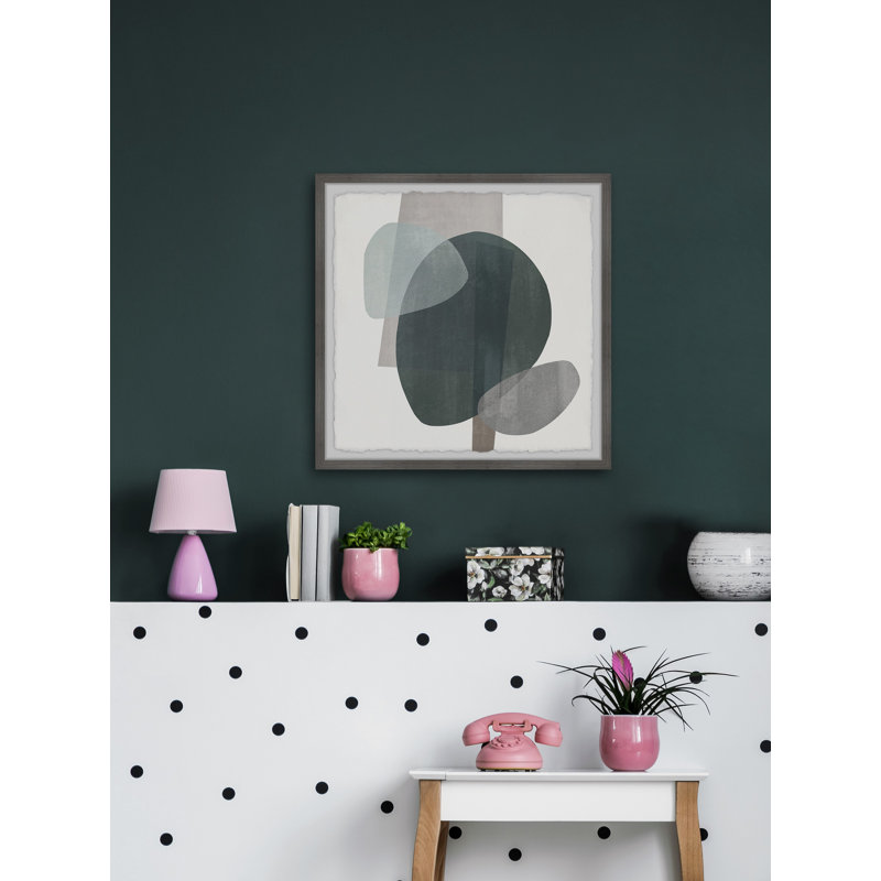 Dark Mass - Single Picture Frame Painting, 41cm H x 41cm W x 3.81cm D