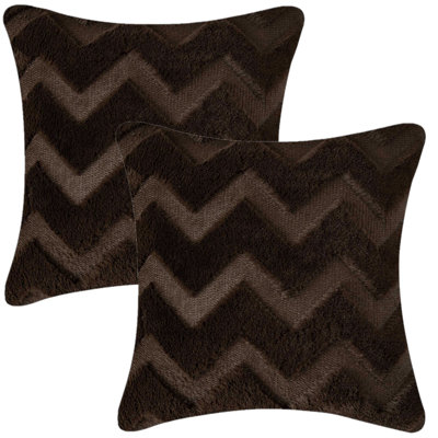 Faux Fur 18'' Throw Pillow Cover