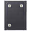 Miroir mural cadre en métal glam