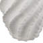 Vase décoratif Velz, forme ondulée 18 po, céramique blanc mat