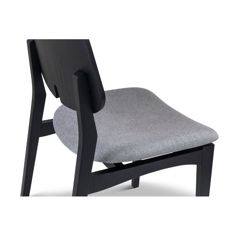 Modern Brazilian Beth Side Chair, Medley Ivory / Nogal