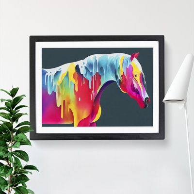 Dripping Horse Vol.1 Abstract - Single Picture Frame Painting