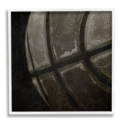 «Ba-902», photographie de basketball encadrée sur bois par Kim Allen, reproduction