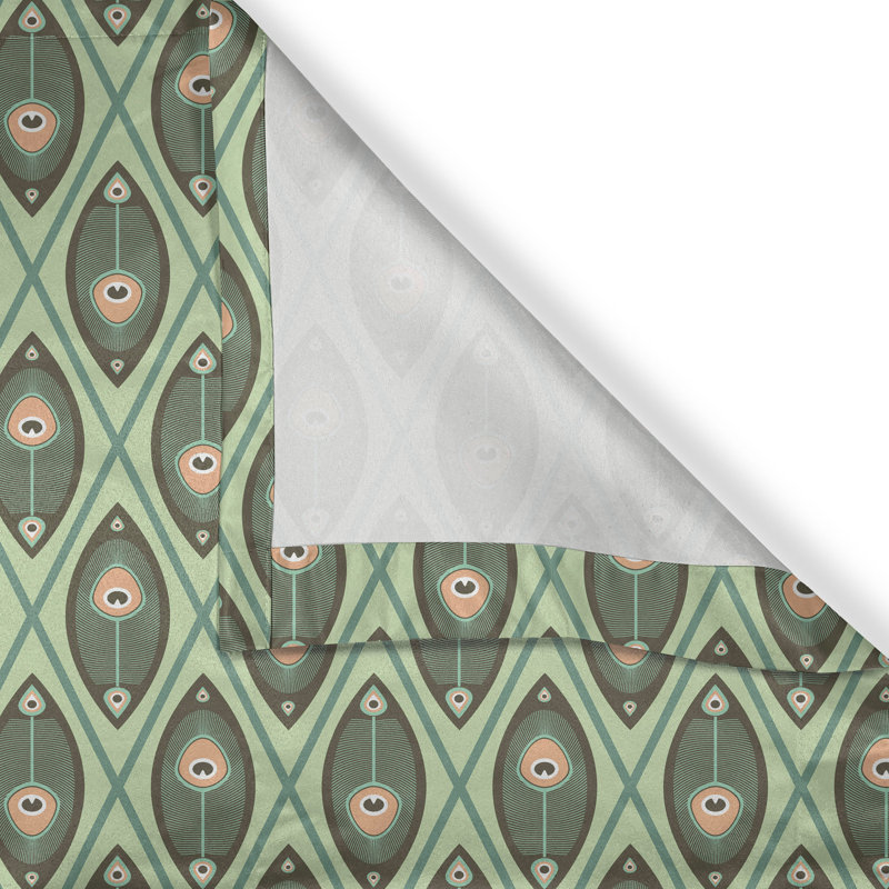 Rideaux à œillets décoratifs East Urban Home, L 50 po x L 96 po