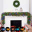 Guirlande de Noël avec lumières DEL multicolores, télécommande, minuterie et 12 modes-1797223042