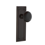 Mission Plate with Black Porcelain Door Knob