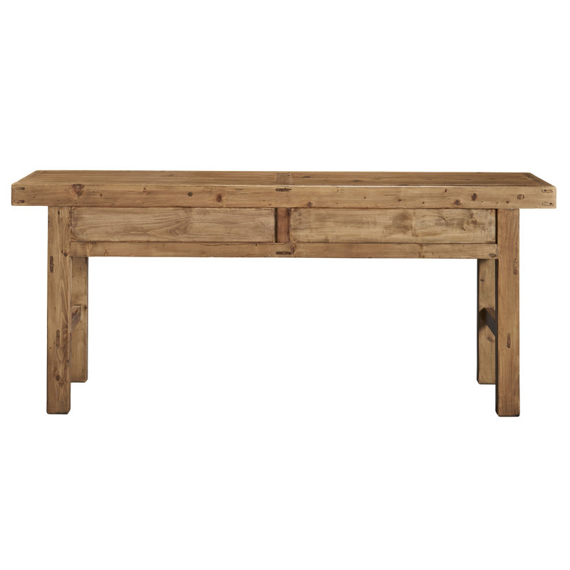 Umber 86.5'' W Solid Wood Console Table