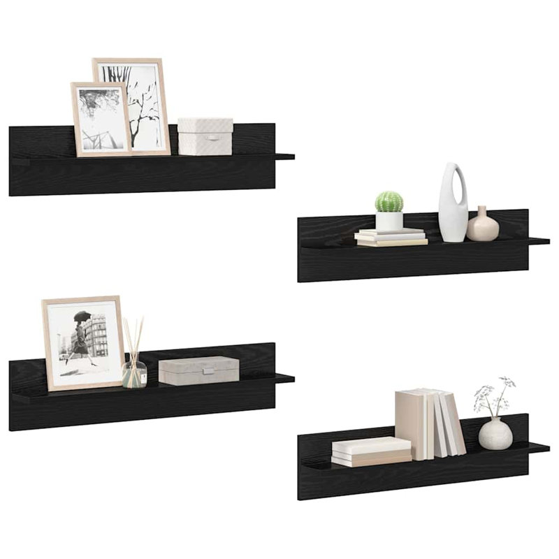 Floating Shelf, Black Oak