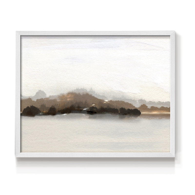 Slauson Mountain at Dusk - Reproduction encadrée - Restickable, H 16 po x l 20 po, Blanc