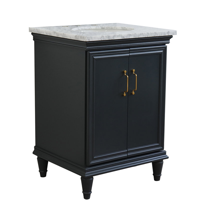 Ensemble de meuble-lavabo pour salle de bain simple 25 po Huntingdon, Gris foncé