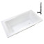 Baignoire de trempage en acrylique 66 po x 34 po, drain inclus-97545276