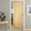 Porte standard à lamelles en bois massif sans finition-27805272