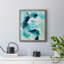 «Teal Composition I», toile encadrée de qualité supérieure - prête à être accrochée-1118333975-1118333976