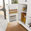 Buffet de ferme 54 "avec armoire de rangement et tablette réglable - table de salle à manger avec tiroir