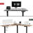 63" L Shaped Home Office Height Adjustable Electric Standing Desk-99703377-99703379
