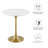 Lippa Round Artificial Marble Side Table-370133847-370133844