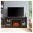 Multipurpose Sliding Door TV Cabinet Large Storage Cabinet with Glass Doors-69305143-93084766