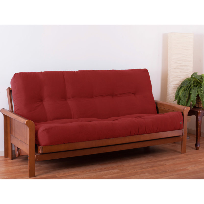 Matelas de futon en mousse à mémoire de forme Charneco Renewal, 10", Double, Rouge rubis