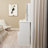 29.2" Small Size Left Drawer Desktop Vanity Table + Cushioned Stool, Extra Large Right Sliding Mirror, Multi Layer High Capacity Storage, Practical Fashionable Dresser, Suitable For Small Space-1421335835