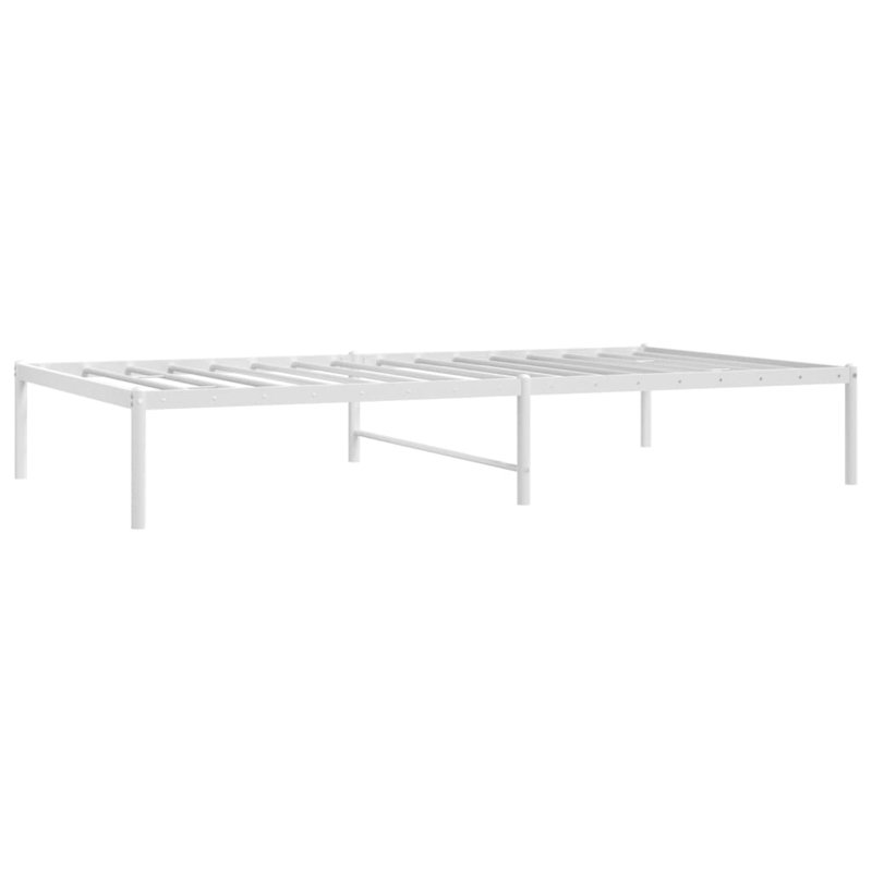 Marlton Metal Bed Frame, Heavy-Duty, No Mattress, Twin, White