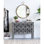 Miroir mural circulaire en fer doré de 22 po x 28 po - Rehaussez le décor de votre salon, de votre vestibule et de votre bureau