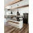 Upholstered Counter Stool with Solid Wood Frame