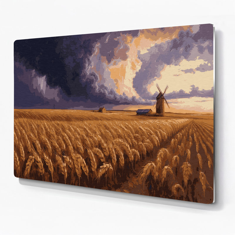États-Unis, Kansas, art mural en métal brun, H 20 po x l 20 po x P 0,05 po