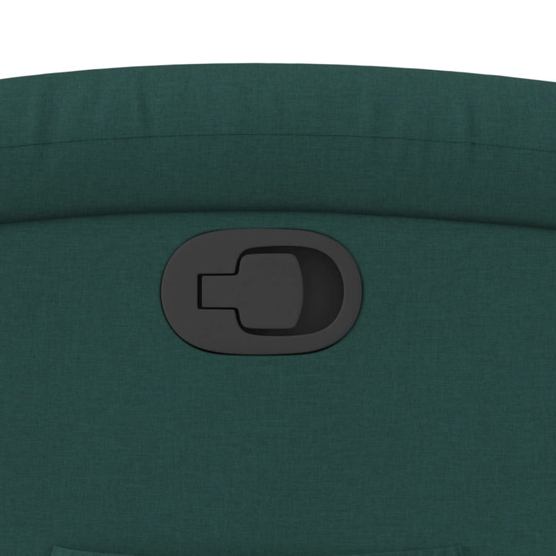 Upholstered Massage Chair, Dark Green Polyester